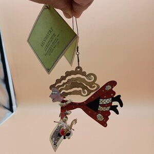Fanciful Flights Gambler Lady Karen Rossi for Silvestri Vtg Y2K Ornament Decor
